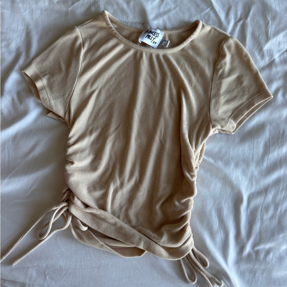 Beige Princess Polly Short Sleeve